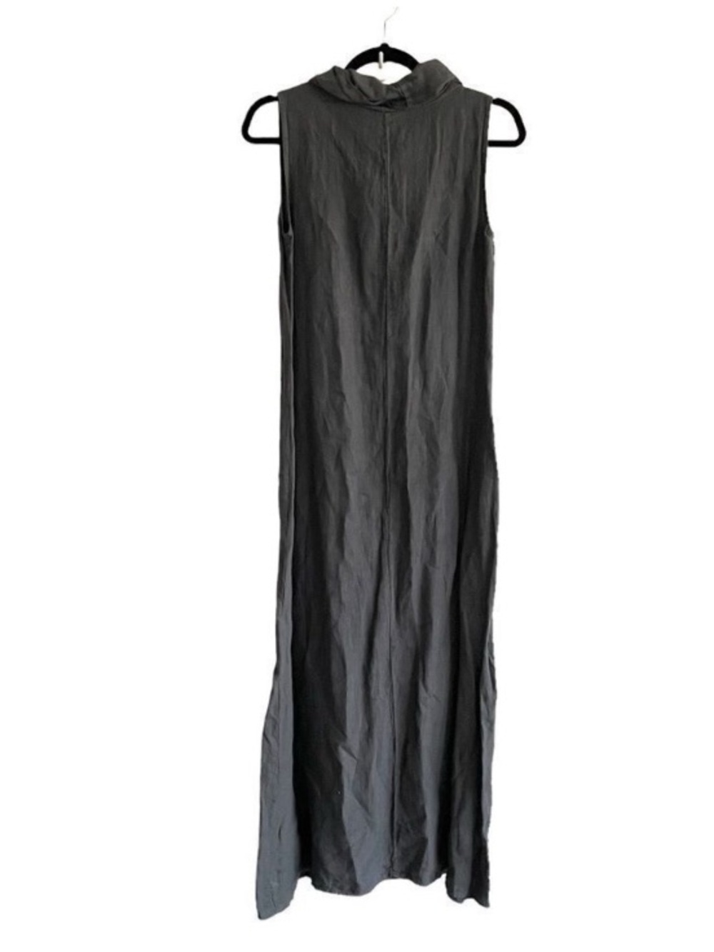 Francesca Bettini Linen Sleeveless Cowlneck MIDI/Maxi Dress Size S